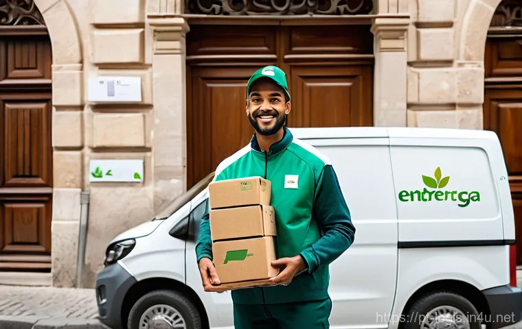 CSR과 지속가능한 물류 - **Sustainable Last-Mile Delivery in a Charming Portuguese City**
    A friendly delivery person, of ...